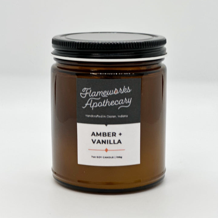 Amber + Vanilla 7 oz Amber Jar Candle