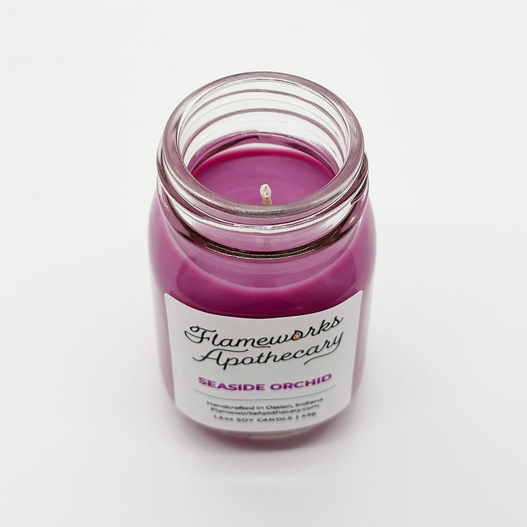 Seaside Orchid 1.5 oz Mini Mason Jar Candle